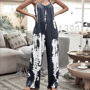 Tie dye cami jumpsuit NWOT